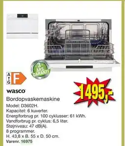 Harald Nyborg Bordopvaskemaskine tilbud