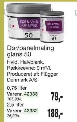 Harald Nyborg Dør/panelmaling glans 50 tilbud