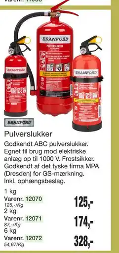 Harald Nyborg Pulverslukker tilbud