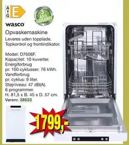 Harald Nyborg Opvaskemaskine tilbud