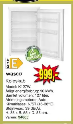 Harald Nyborg Køleskab tilbud