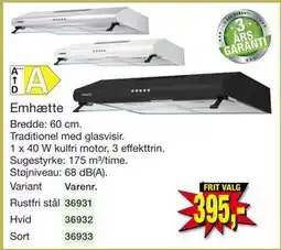 Harald Nyborg Emhætte tilbud