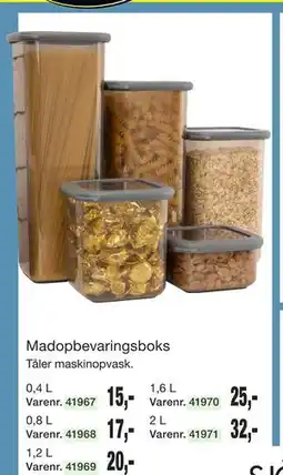 Harald Nyborg Madopbevaringsboks tilbud