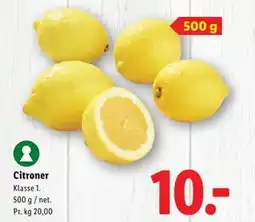 Lidl Citroner tilbud