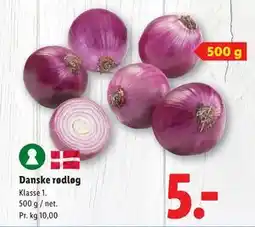 Lidl Danske rødløg tilbud