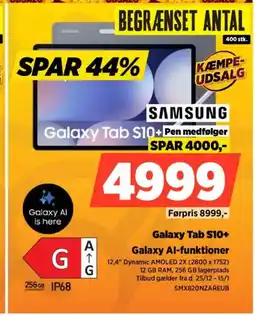 Power SAMSUNG Galaxy Tab S10+ SMX820NZAREUB tilbud