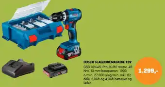 Bosch slagboremaskine 18v