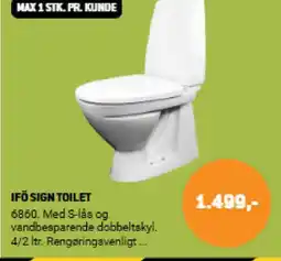 XL-BYG Ifö sign toilet tilbud