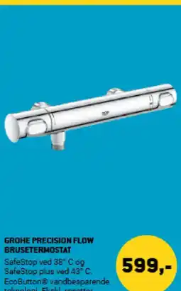 XL-BYG Grohe precision flow brusetermostat tilbud