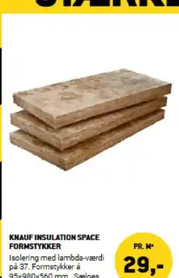 XL-BYG Knauf insulation space formstykker tilbud