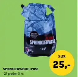 XL-BYG Sprinklervæske i pose tilbud