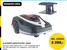 XL-BYG Al-ko robotplæneklipper inkl. garage tilbud