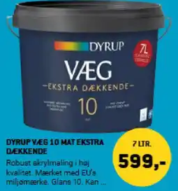 XL-BYG Dyrup væg 10 mat ekstra dækkende tilbud