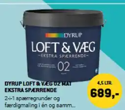 XL-BYG Dyrup loft & veg 02 mat ekstra spærrende tilbud