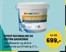 XL-BYG Dyrup gulvmaling 50 ekstra dækkende tilbud
