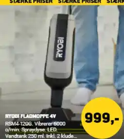 XL-BYG Ryobi fladmoppe 4v tilbud