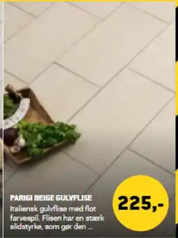 XL-BYG Parigi beige gulvflise tilbud