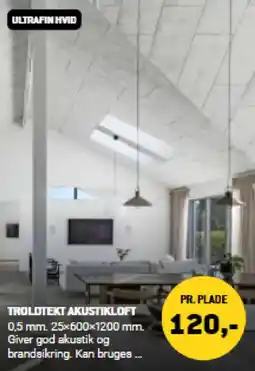 XL-BYG Troldtekt akustikloft tilbud