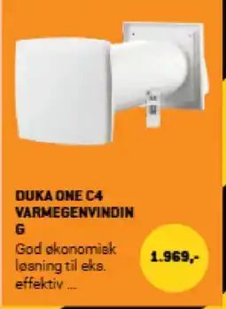 XL-BYG Duka one c4 varmegenvindin tilbud