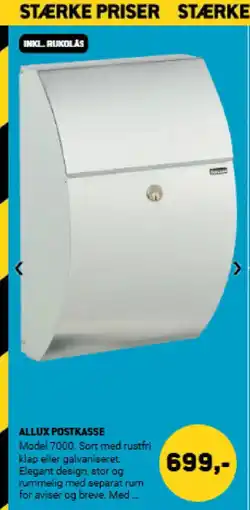 XL-BYG Allux postkasse tilbud