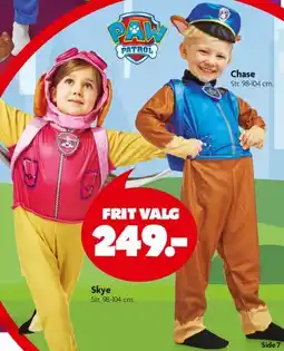 Fætter BR PAW Patrol kostume tilbud