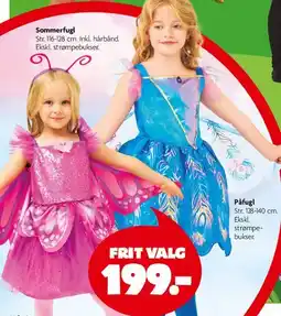 Fætter BR Sommerfugl / Påfugl kostumer tilbud
