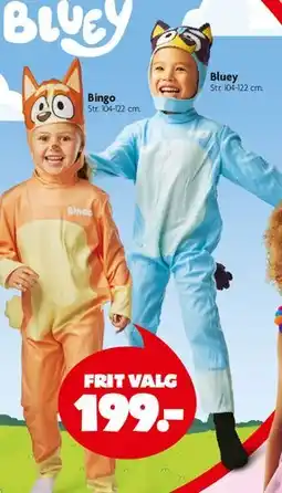 Fætter BR Bluey kostumer tilbud