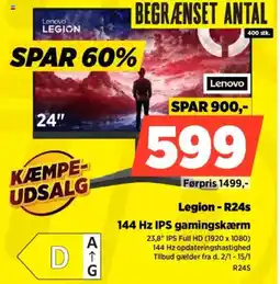 Power Lenovo Legion - R24S tilbud