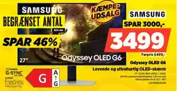 Power SAMSUNG Odyssey OLED G6 LS27DG612SUXE tilbud