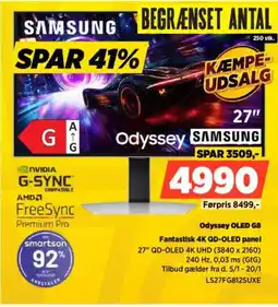 Power SAMSUNG Odyssey OLED G8 LS27FG812SUXE tilbud