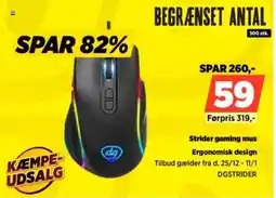 Power Strider gaming mus DGSTRIDER tilbud