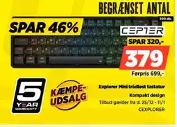 Power CEPTER Explorer Mini trådløst tastatur CEXPLORER tilbud