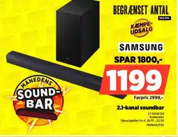 Power SAMSUNG 2.1-kanal soundbar HWB46CFXE tilbud