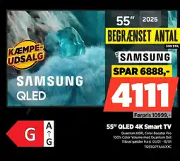 Power SAMSUNG 55" QLED 4K Smart TV TQ55Q7FAAUXXC tilbud