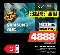 Power SAMSUNG 65" QLED 4K Smart TV TQ65Q7FAAUXXC tilbud