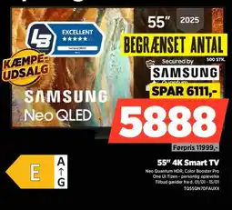 Power SAMSUNG 55" 4K Smart TV TQ55QN70FAUXX tilbud