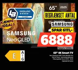 Power SAMSUNG 65" 4K Smart TV TQ65QN70FAUXX tilbud