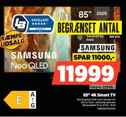 Power SAMSUNG 85" 4K Smart TV TQ85QN70FAUXX tilbud