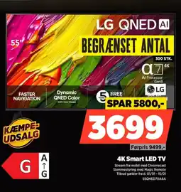 Power LG 4K Smart LED TV 55QNED70A6A tilbud