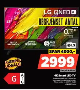 Power LG 4K Smart LED TV 43QNED70A6A tilbud