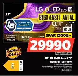 Power LG 83" 4K OLED Smart TV OLED83G54LW tilbud