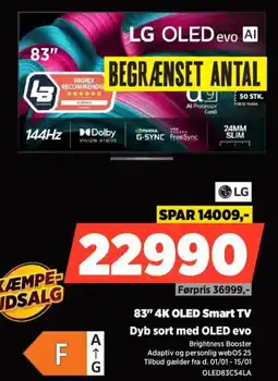 Power LG 83" 4K OLED Smart TV OLED83C54LA tilbud