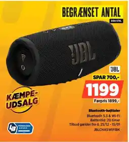 Power JBL Bluetooth-højttaler JBLCHAS WIFIBK tilbud
