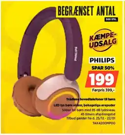 Power PHILIPS Trådløse hovedtelefoner til børn TAK4200MPOO tilbud