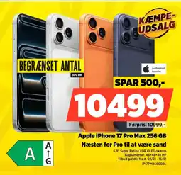 Power Apple iPhone 17 Pro Max 256 GB IP17PM256GDBL tilbud