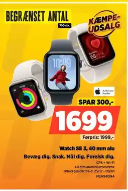 Power Watch SE 3, 40 mm alu MEH94QNA tilbud