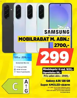 Power SAMSUNG Galaxy A36 128 GB SMA366BZKBEUB tilbud