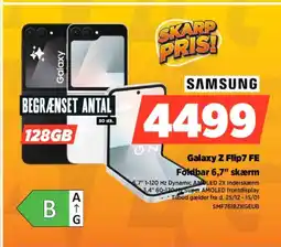 Power SAMSUNG Galaxy Z Flip7 FE SMF761BZKGEUB tilbud