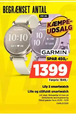 Power GARMIN Lily 2 smartwatch GARLILY2GD tilbud