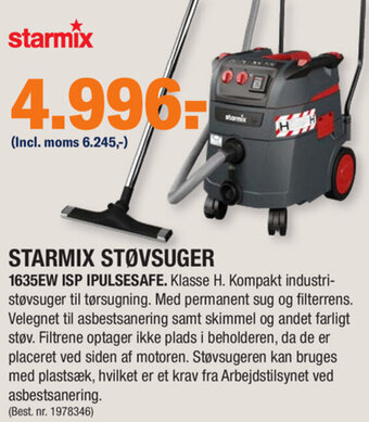 Stark Starmix Støvsuger 1635EW Isp Ipulsesafe tilbud